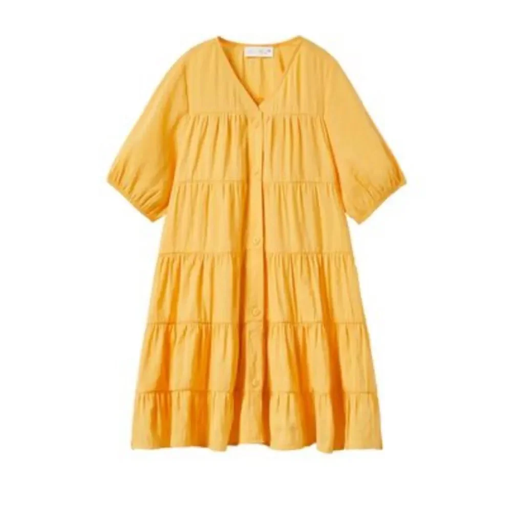 ZARA TIERED SHIRT DRESS